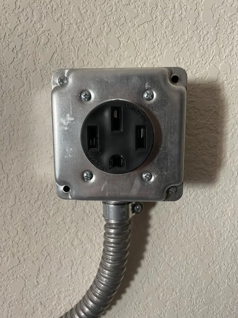 NEMA 14-50 outlet installed for Smart Home Electrical in St. George